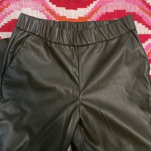 A New Day from Target Faux Dark Green Leather Pants